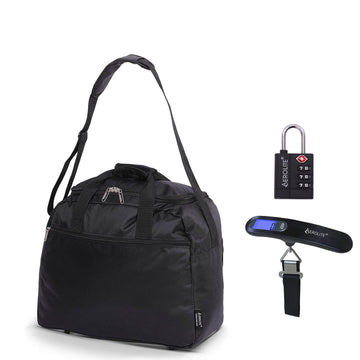 Aerolite Easyjet Maximum 2025 Holdall (45x36x20cm) Cabin Bag,  Digital Luggage Scales, and TSA Approved Three Dial Combination Lock
